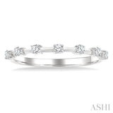 1/5 Ctw Round Cut Diamond Fashion Band in 10K White Gold