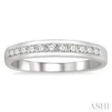 1/4 ctw Channel Set 11 Stone Round Cut Diamond Wedding Band in Platinum