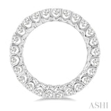 3 ctw Eternity Oval Cut Diamond Wedding Band in 14K White Gold