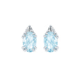 10KT.04CT(2)DIA 6X4OV CREATED AQUA EARS