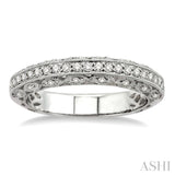 1/4 Ctw Diamond Matching Wedding Band in 14K White Gold
