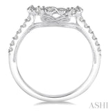 1/4 Ctw Round Cut Diamond Wedding Band in 14K White Gold