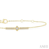 .10CTRDDM KITE BAR BRACELET YG 10K-G*