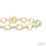 .33CTRDDM BOLD OVAL LINK TB YW 10K-G*