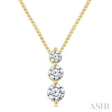 .33CTRDDM 3STONE SNOWMAN PD YG 14K-G+CH*