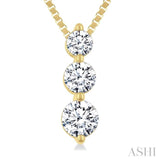 .33CTRDDM 3STONE SNOWMAN PD YG 14K-G+CH*
