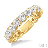 2 Ctw Diamond Matching Wedding Band in 18K Yellow Gold