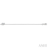 1/8 Ctw Petite Fusion Diamond Fashion Bracelet in 10K White Gold