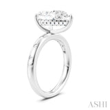 1/5 Ctw Akari Pear Shape Round Cut Diamond Semi-Mount Engagement Ring in 14K White Gold