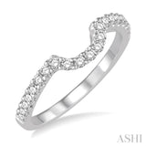 1/3 Ctw Round Cut Diamond Wedding band in 14K White Gold