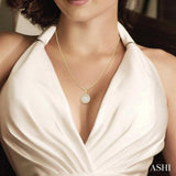 1/2 Ctw Diamond Lovebright Pendant in 14K Yellow and White Gold with Chain