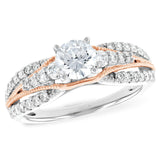 14KT Gold Diamond Semi-Mount Engagement Ring