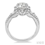 1/2 Ctw Diamond Semi-Mount Engagement Ring in 14K White Gold