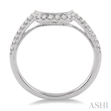 1/5 Ctw Round Cut Diamond Wedding Band in 14K White Gold
