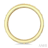 2 Ctw Round Cut Diamond Eternity Wedding Band in 14K Yellow Gold