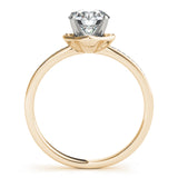 14kt gold Single Row Engagement Ring