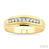 1/6 ctw Round Diamond Men's Ring in 14K Yellow Gold