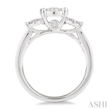 1 ctw Lovebright Round Cut Diamond Ring in 14K White Gold