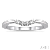 1/6 ctw Round Cut Diamond Wedding Band in 14K White Gold