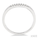 1/20 ctw Round Cut Diamond Wedding Band in 14K White Gold
