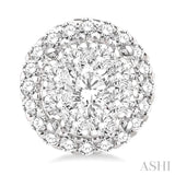 2.00 ctw Lovebright Round Cut Diamond Earrings in 14K White Gold