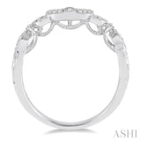 1/6 ctw Round Cut Diamond Wedding Band in 14K White Gold