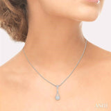 3/4 ctw Diamond Lovebright Pendant in 14K White Gold with Chain