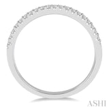 1/5 ctw Round Cut Diamond Wedding Band in 14K White Gold