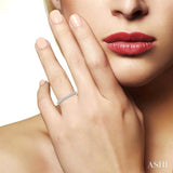 1/5 ctw Round Cut Diamond Wedding Band in 14K White Gold