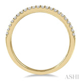 1/10 ctw Round Cut Diamond Wedding Band in 14K Yellow Gold