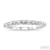 1/20 ctw Round Cut Diamond Wedding Band in 14K White Gold