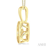 1/5 Ctw Diamond Emotion Pendant in 14K Yellow Gold with Chain