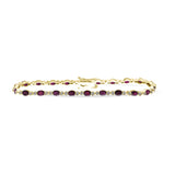 14KT Gold Ruby Bracelet