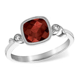 14KT Gold Ladies Garnet Fashion Ring