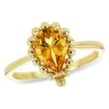 14KT Gold Ladies Citrine Fashion Ring