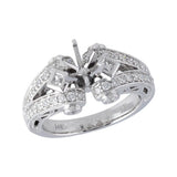 14KT Gold Semi-Mount Engagement Ring