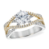 14KT Gold Diamond Semi-Mount Engagement Ring
