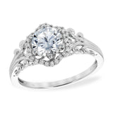 14KT Gold Diamond Semi-Mount Engagement Ring
