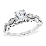 14KT Gold Diamond Semi-Mount Engagement Ring