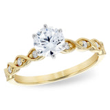14KT Gold Diamond Semi-Mount Engagement Ring