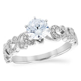 14KT Gold Diamond Semi-Mount Engagement Ring