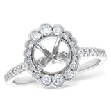 14KT Gold Semi-Mount Engagement Ring