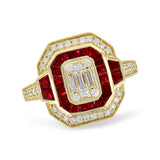 14KT Gold Ladies Ruby Fashion Ring