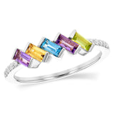 14KT Gold Ladies Multi-Stone Fashion Ring