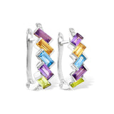 14KT Gold Multi-Stone Earrings