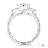 1 ctw Lovebright Round Cut Diamond Ring in 14K White Gold