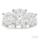 2 ctw Lovebright Round Cut Diamond Ring in 14K White Gold