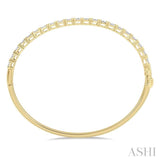 1 1/2 ctw Circular Lovebright Round Cut Diamond Bangle in 14K Yellow and White Gold