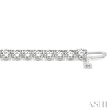 10 ctw Round Cut Diamond Tennis Bracelet in 14K White Gold