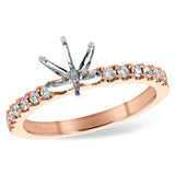 14KT Gold Semi-Mount Engagement Ring